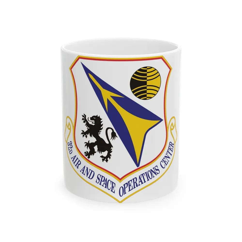 32d Air and Space Operations Center (U.S. Air Force) White Coffee Mug-11oz-Go Mug Yourself