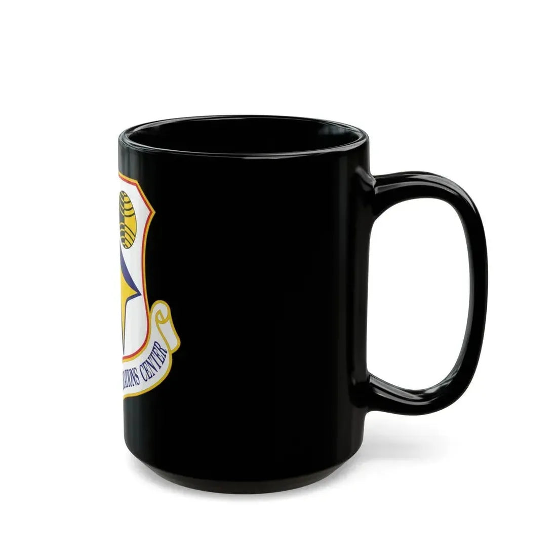 32d Air and Space Operations Center (U.S. Air Force) Black Coffee Mug - Go Mug Yourself