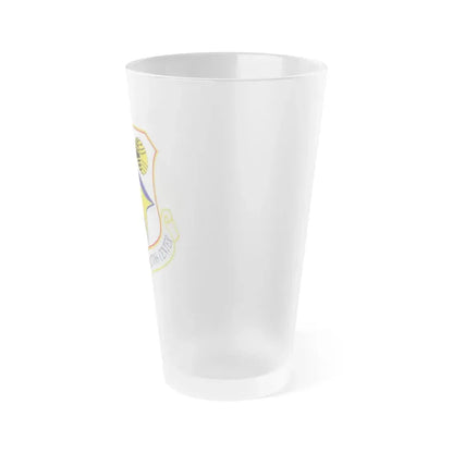32d Air and Space Operations Center (U.S. Air Force) Frosted Pint Glass 16oz - Go Mug Yourself