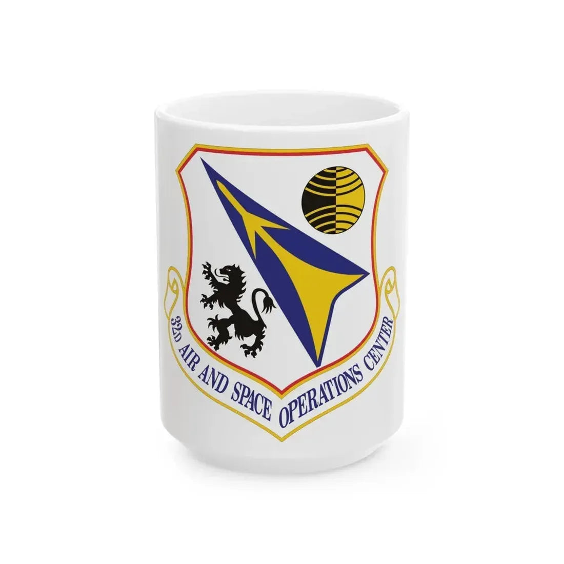 32d Air and Space Operations Center (U.S. Air Force) White Coffee Mug - Go Mug Yourself