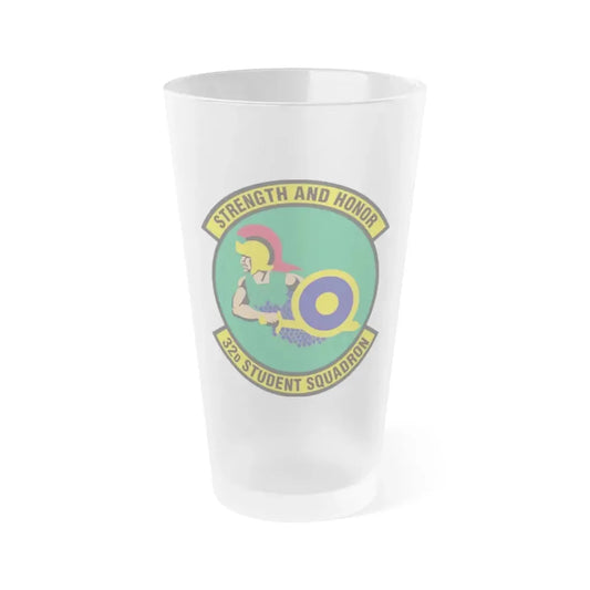 32d Student Squadron (U.S. Air Force) Frosted Pint Glass 16oz Default Title - Go Mug Yourself