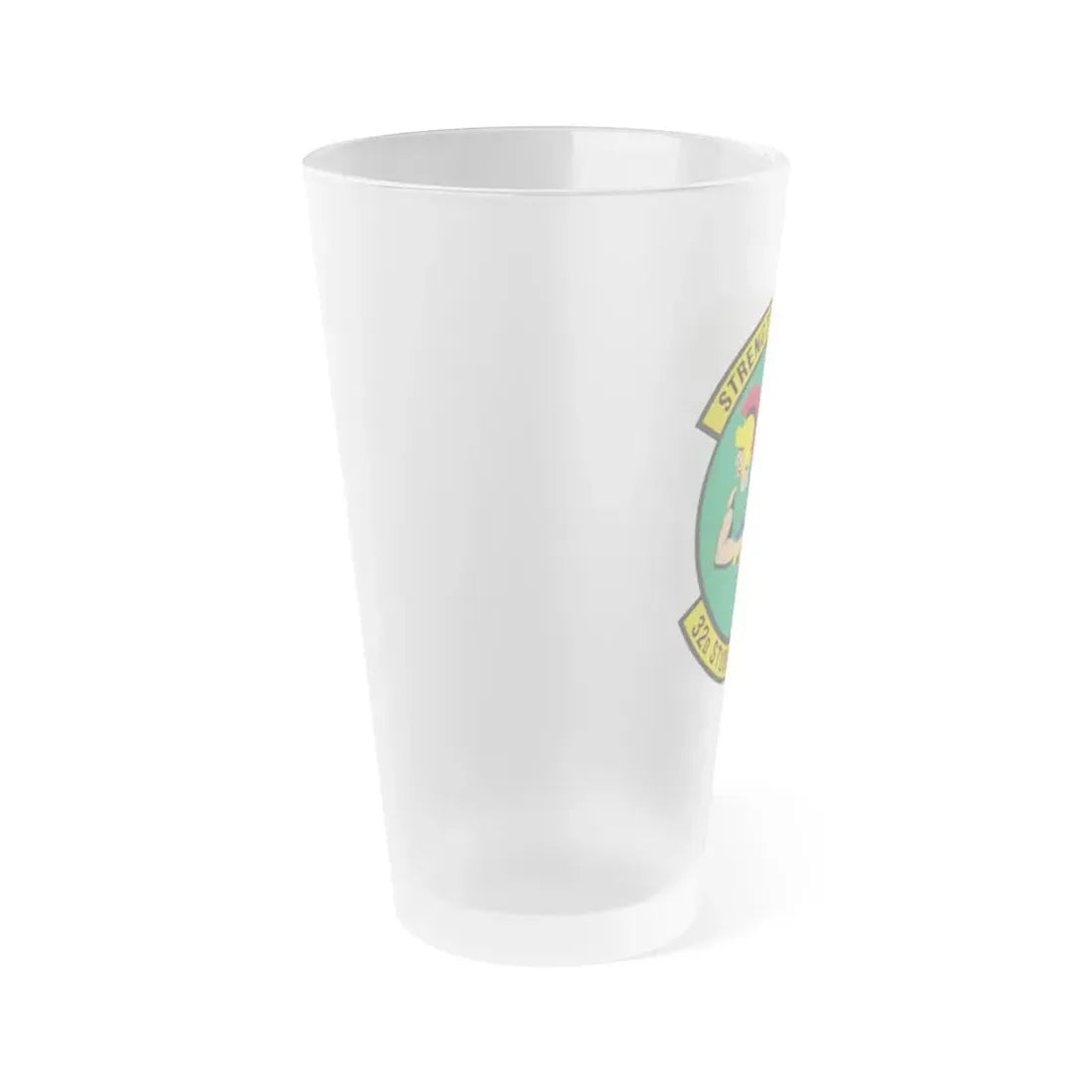 32d Student Squadron (U.S. Air Force) Frosted Pint Glass 16oz - Go Mug Yourself