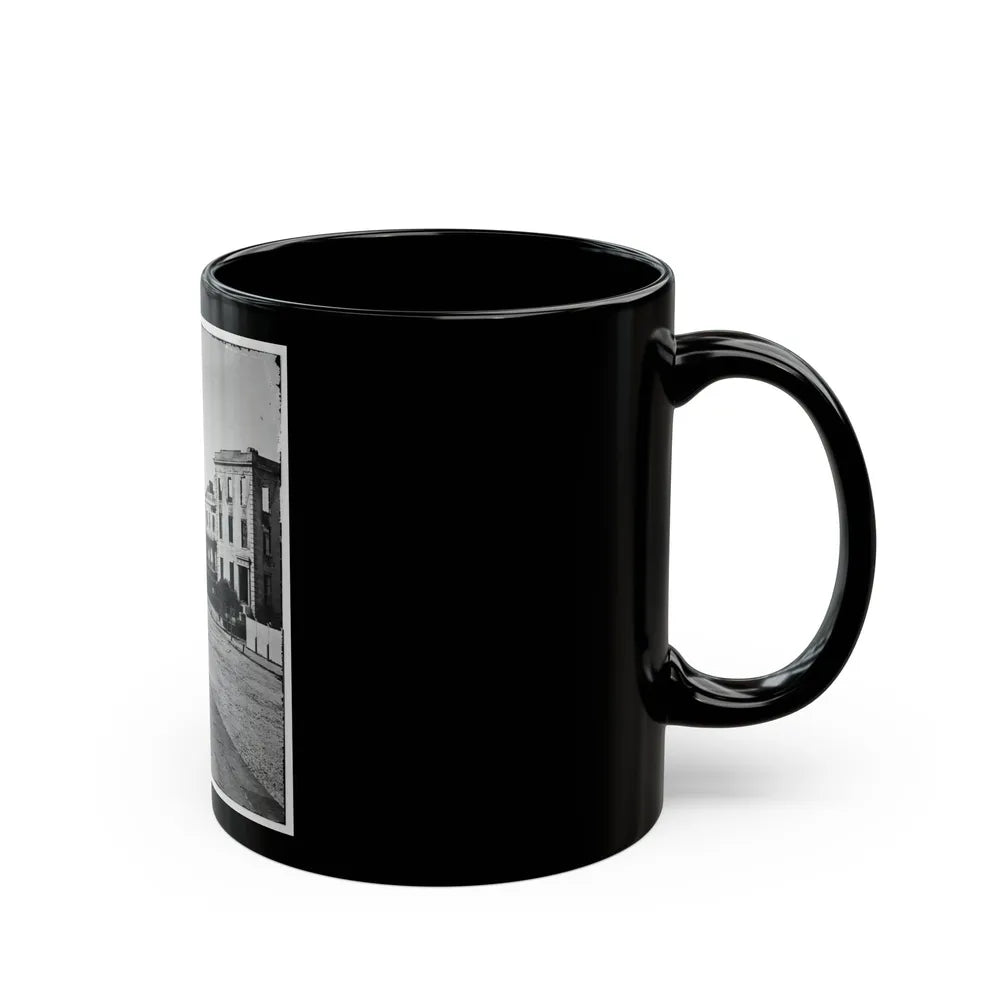 Charleston, S.C. Houses On The Battery; The Nearest Is Burned Out (U.S. Civil War) Black Coffee Mug-Go Mug Yourself