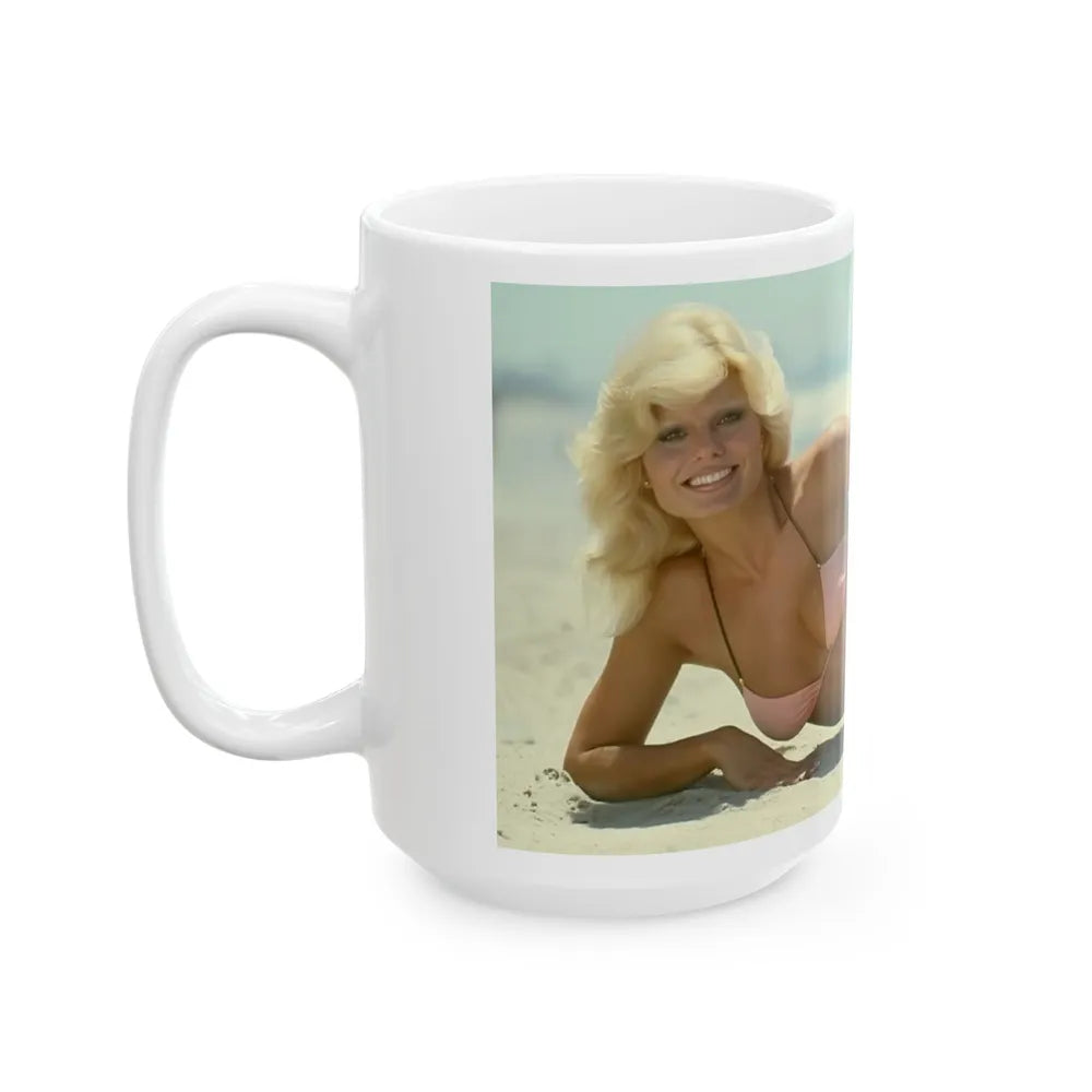 Loni Anderson #43 (Vintage Female Icon) White Coffee Mug-Go Mug Yourself