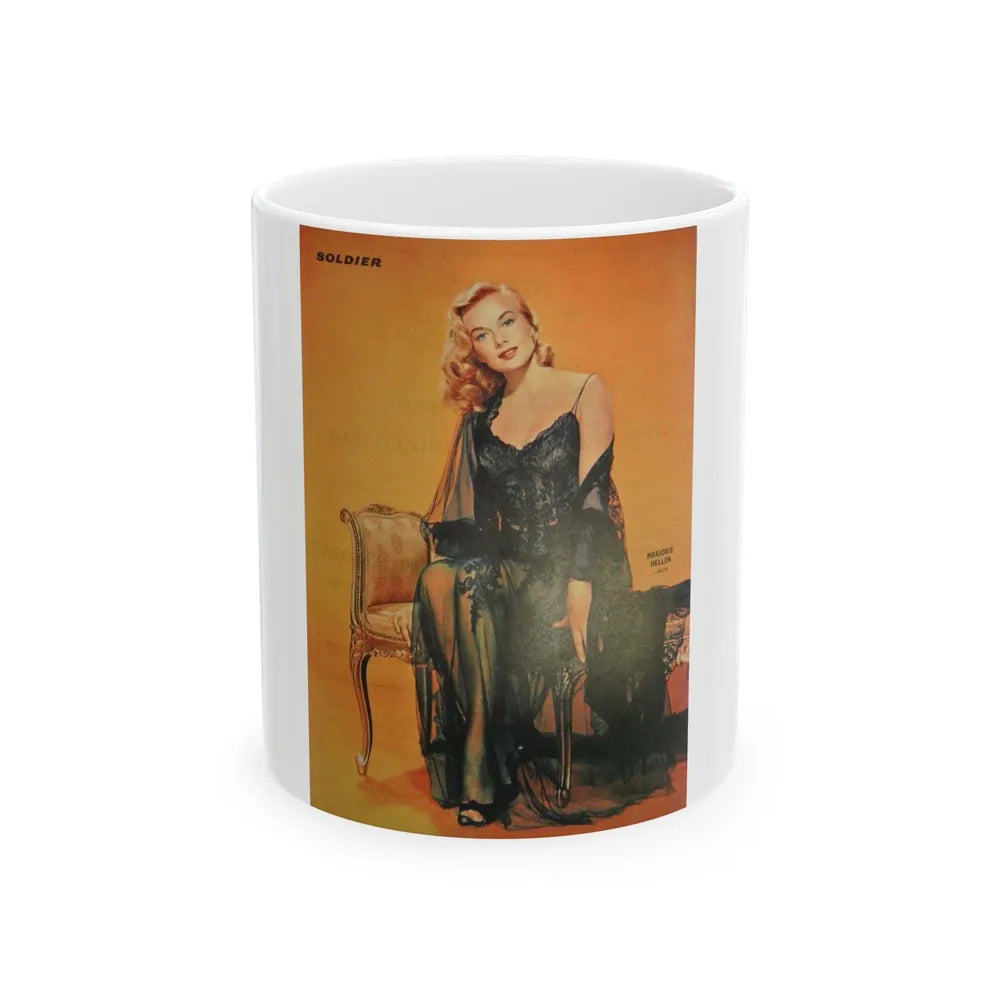 Leslie Parrish #194 (Vintage Female Icon) White Coffee Mug-11oz-Go Mug Yourself