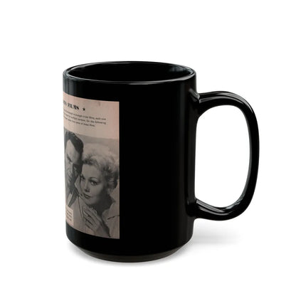 Kim Novak #164 - Scanned Mag. 66 Photos (Vintage Female Icon) Black Coffee Mug-Go Mug Yourself