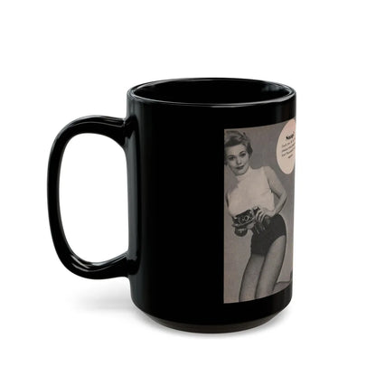 Kim Novak #164 - Scanned Mag. 66 Photos (Vintage Female Icon) Black Coffee Mug-Go Mug Yourself