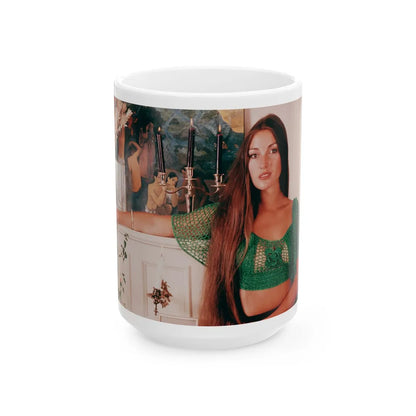 Jane Seymour #02 (Vintage Female Icon) White Coffee Mug-15oz-Go Mug Yourself