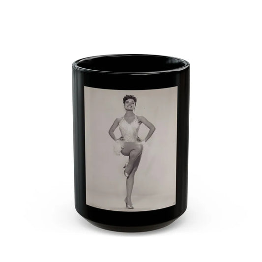 Debra Paget #620 (Vintage Female Icon) Black Coffee Mug-15oz-Go Mug Yourself