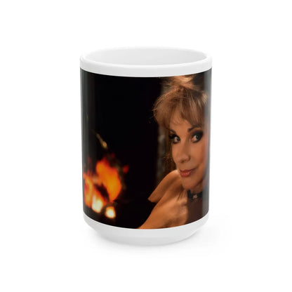 Terry Moore #411 - Unreleased Aug. '84 Playboy Photo from shoot (Vintage Female Icon) White Coffee Mug-15oz-Go Mug Yourself