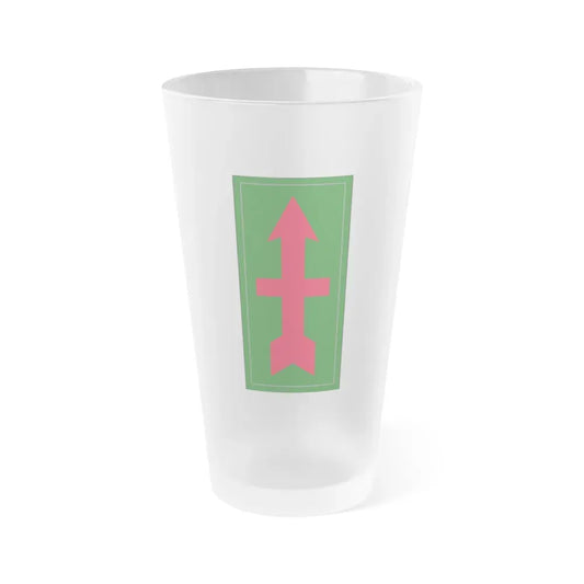 32nd infantry division (U.S. Army) Frosted Pint Glass 16oz Default Title - Go Mug Yourself