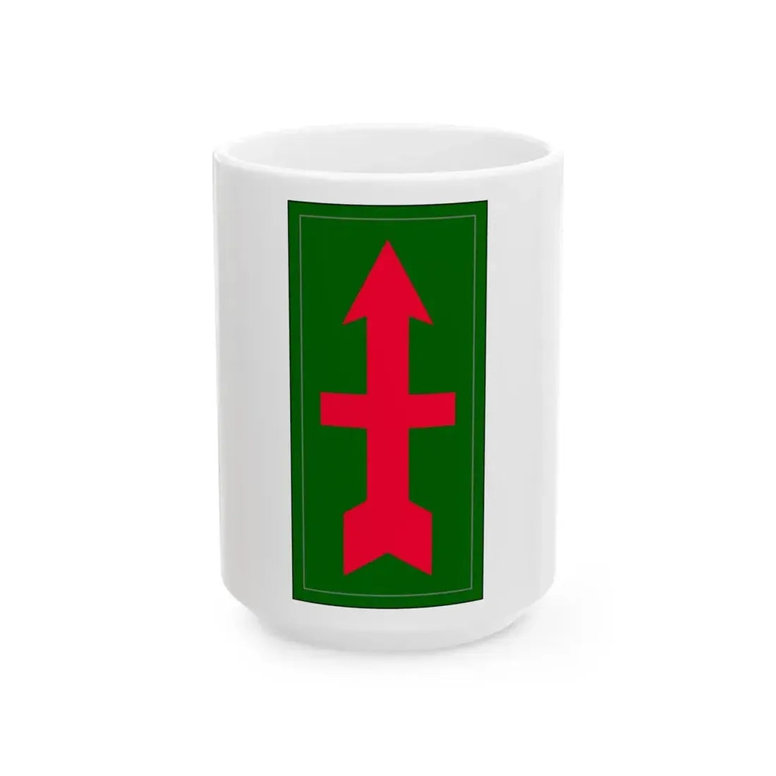 32nd infantry division (U.S. Army) White Coffee Mug 15oz - Go Mug Yourself