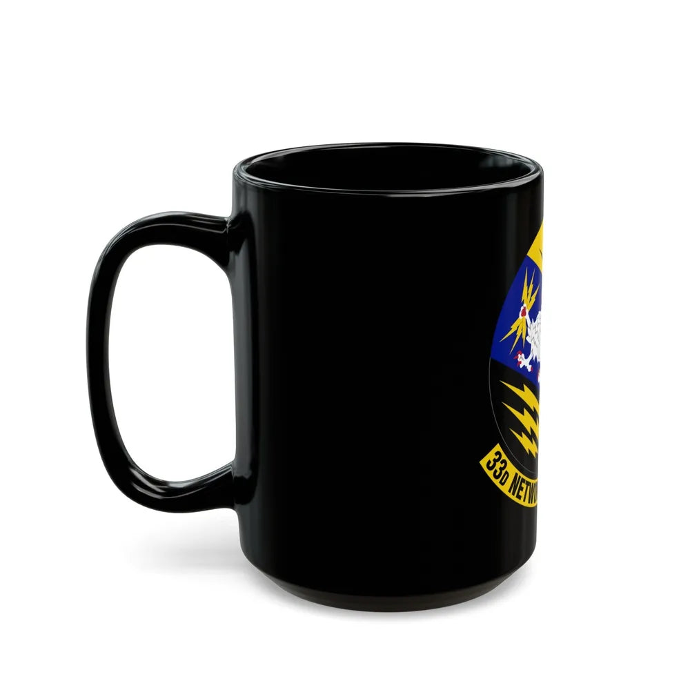 33 Network Warfare Squadron ACC (U.S. Air Force) Black Coffee Mug-Go Mug Yourself