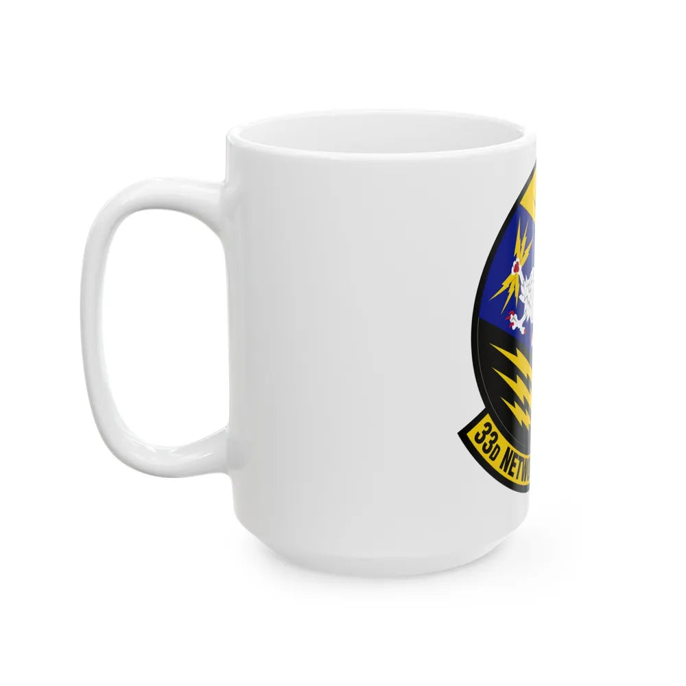 33 Network Warfare Squadron ACC (U.S. Air Force) White Coffee Mug-Go Mug Yourself