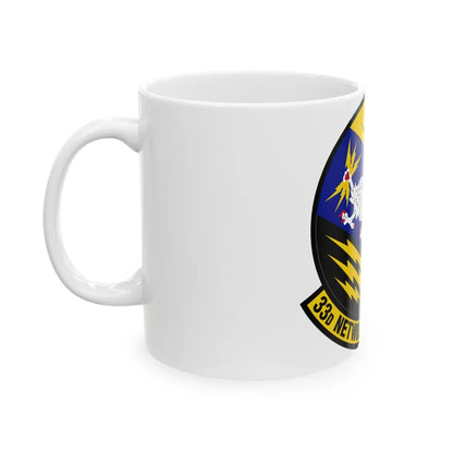 33 Network Warfare Squadron ACC (U.S. Air Force) White Coffee Mug-Go Mug Yourself