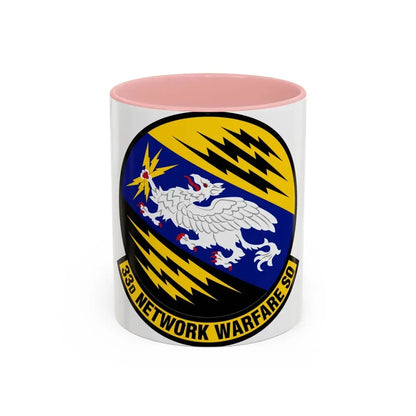 33 Network Warfare Squadron ACC (U.S. Air Force) Accent Coffee Mug 11oz Pink - Go Mug Yourself