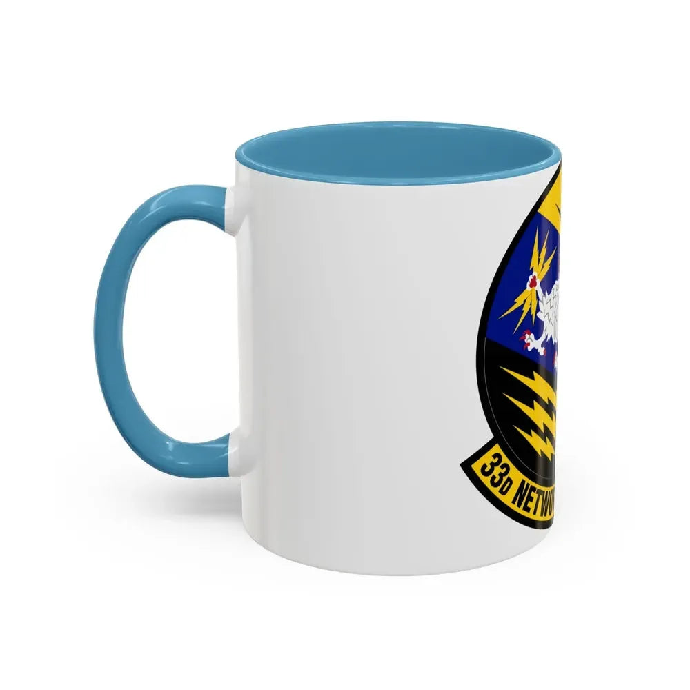 33 Network Warfare Squadron ACC (U.S. Air Force) Accent Coffee Mug - Go Mug Yourself