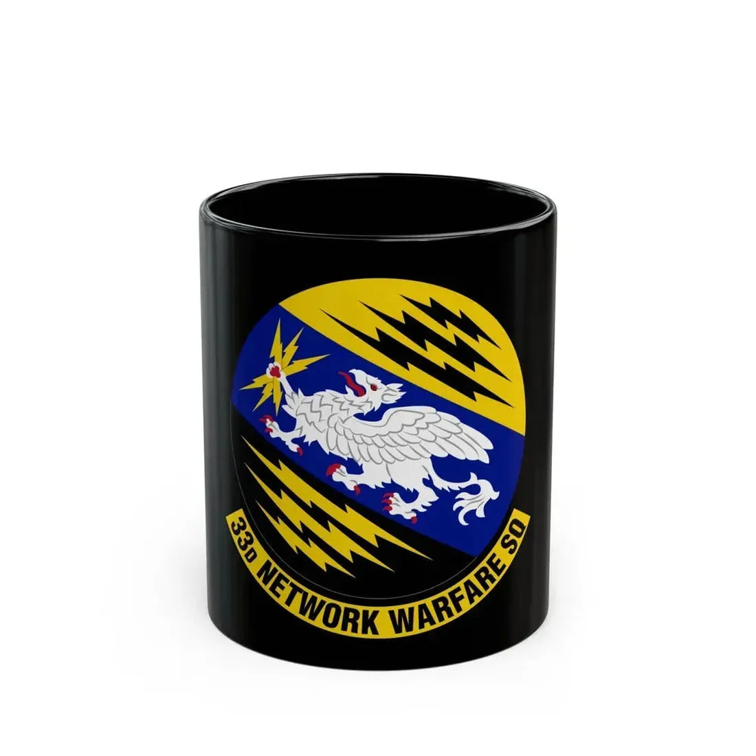 33 Network Warfare Squadron ACC (U.S. Air Force) Black Coffee Mug 11oz - Go Mug Yourself