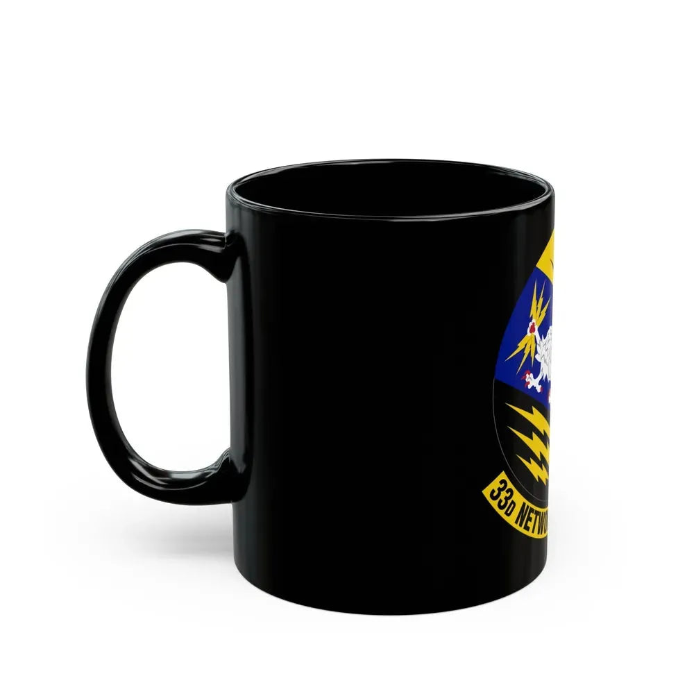 33 Network Warfare Squadron ACC (U.S. Air Force) Black Coffee Mug - Go Mug Yourself