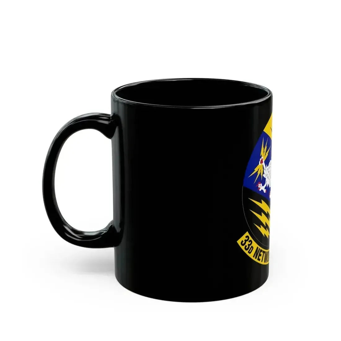 33 Network Warfare Squadron ACC (U.S. Air Force) Black Coffee Mug - Go Mug Yourself