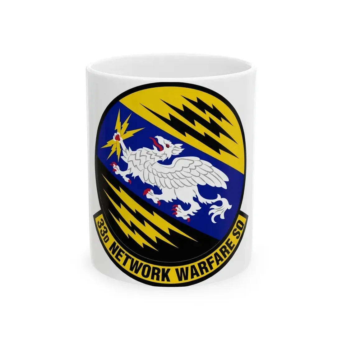 33 Network Warfare Squadron ACC (U.S. Air Force) White Coffee Mug 11oz - Go Mug Yourself