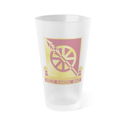 33 Transportation Battalion (U.S. Army) Frosted Pint Glass 16oz-Go Mug Yourself