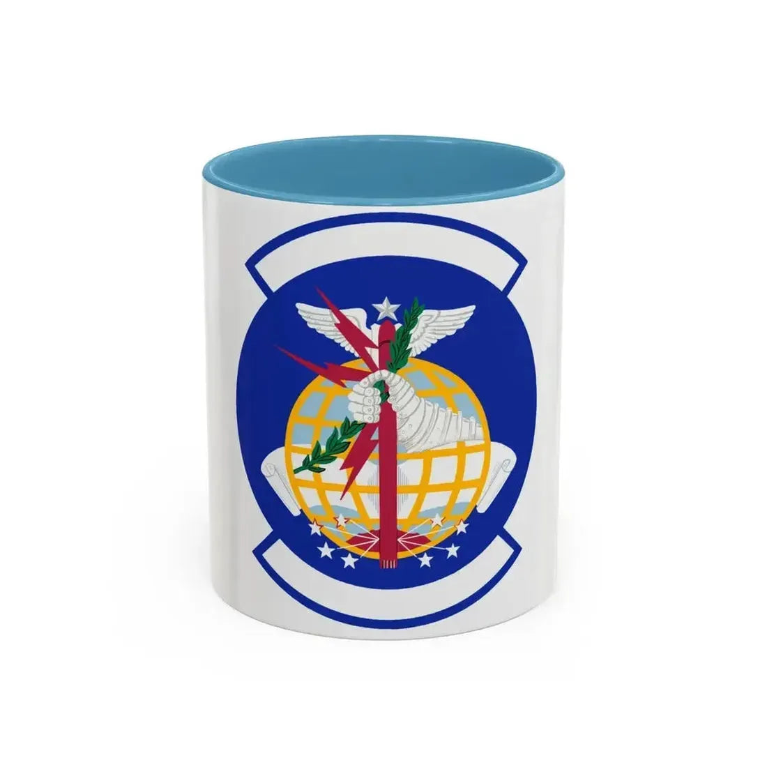 330 Combat Training Sq (U.S. Air Force) Accent Coffee Mug 11oz Light Blue - Go Mug Yourself