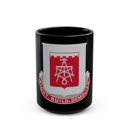 330 Engineer Battalion (U.S. Army) Black Coffee Mug-15oz-Go Mug Yourself