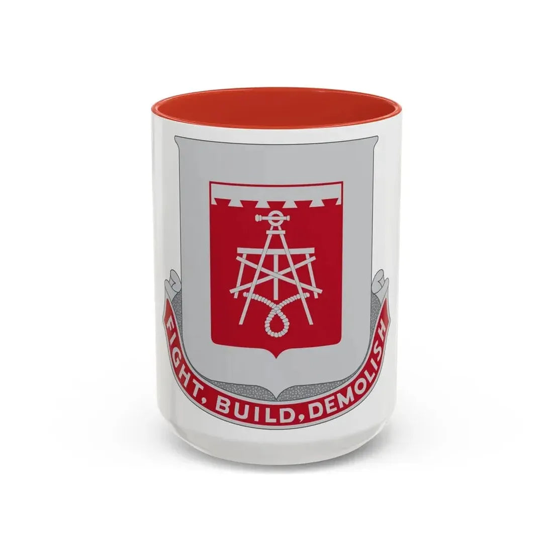 330 Engineer Battalion (U.S. Army) Accent Coffee Mug 15oz Navy - Go Mug Yourself