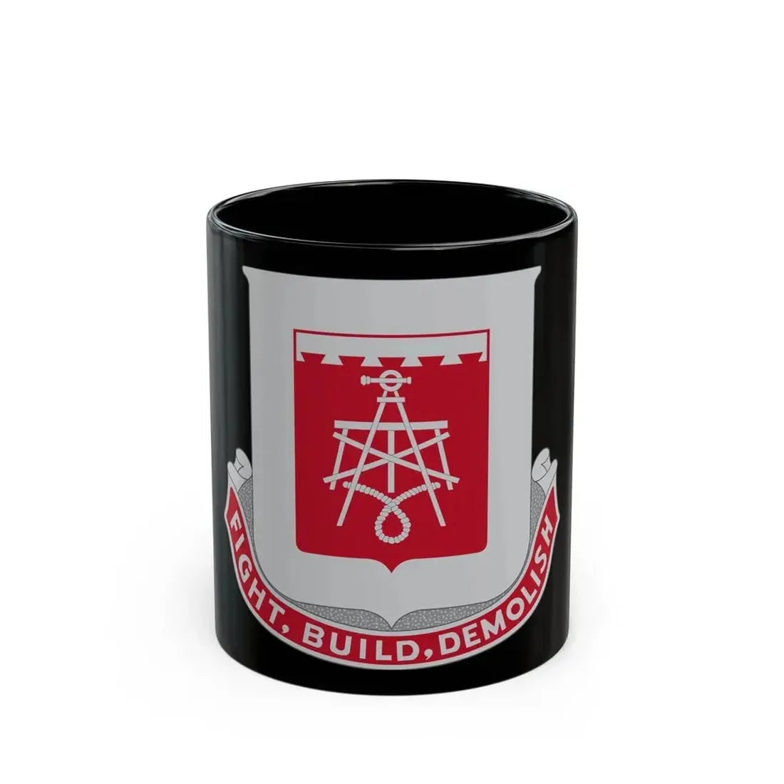 330 Engineer Battalion (U.S. Army) Black Coffee Mug 11oz - Go Mug Yourself