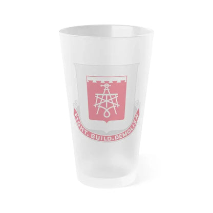 330 Engineer Battalion (U.S. Army) Frosted Pint Glass 16oz Default Title - Go Mug Yourself