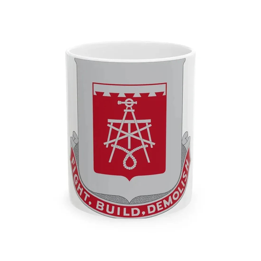 330 Engineer Battalion (U.S. Army) White Coffee Mug 11oz - Go Mug Yourself