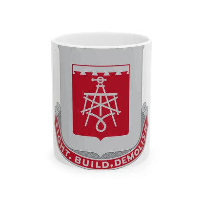 330 Engineer Battalion (U.S. Army) White Coffee Mug 11oz - Go Mug Yourself