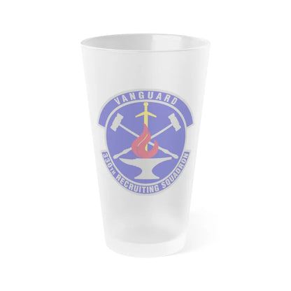 330 Recruiting Squadron AETC (U.S. Air Force) Frosted Pint Glass 16oz-16oz-Frosted-Go Mug Yourself