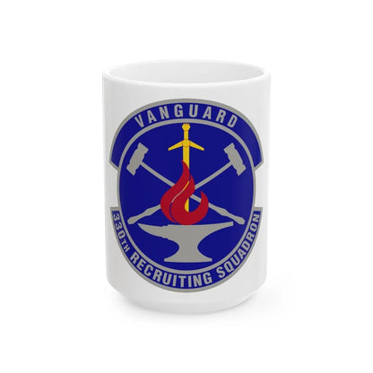 330 Recruiting Squadron AETC (U.S. Air Force) White Coffee Mug-15oz-Go Mug Yourself