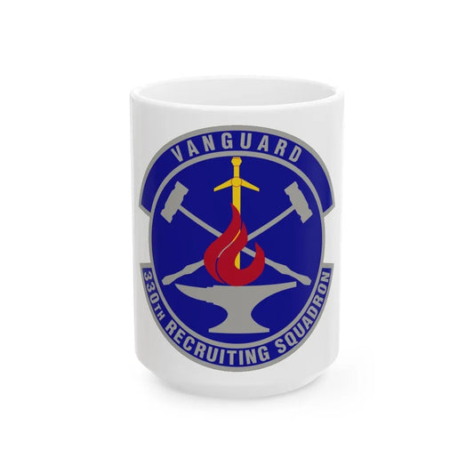 330 Recruiting Squadron AETC (U.S. Air Force) White Coffee Mug-15oz-Go Mug Yourself