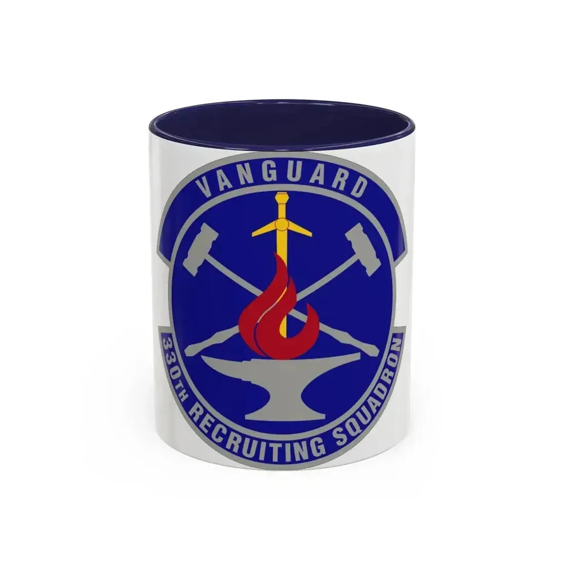 330 Recruiting Squadron AETC (U.S. Air Force) Accent Coffee Mug 11oz Navy - Go Mug Yourself