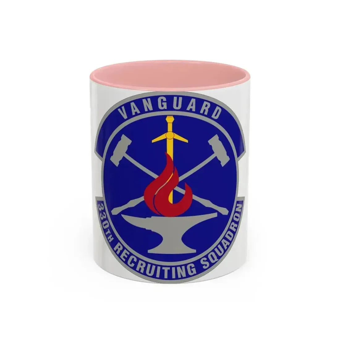 330 Recruiting Squadron AETC (U.S. Air Force) Accent Coffee Mug 11oz Pink - Go Mug Yourself