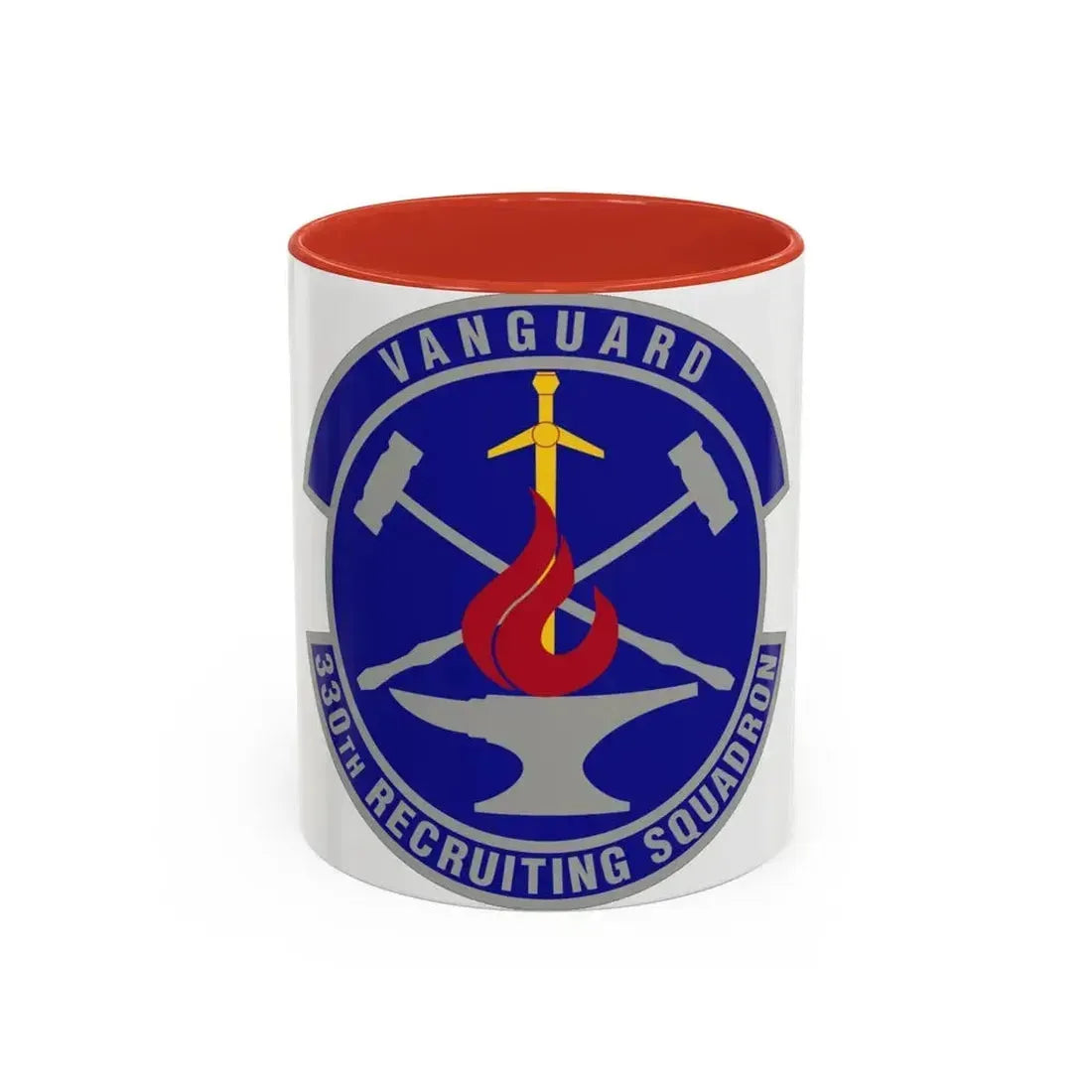 330 Recruiting Squadron AETC (U.S. Air Force) Accent Coffee Mug 11oz Red - Go Mug Yourself