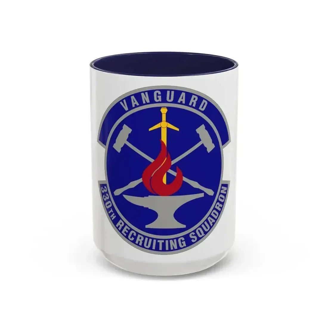 330 Recruiting Squadron AETC (U.S. Air Force) Accent Coffee Mug 15oz Navy - Go Mug Yourself
