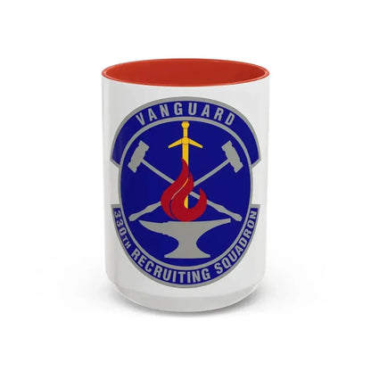 330 Recruiting Squadron AETC (U.S. Air Force) Accent Coffee Mug 15oz Red - Go Mug Yourself