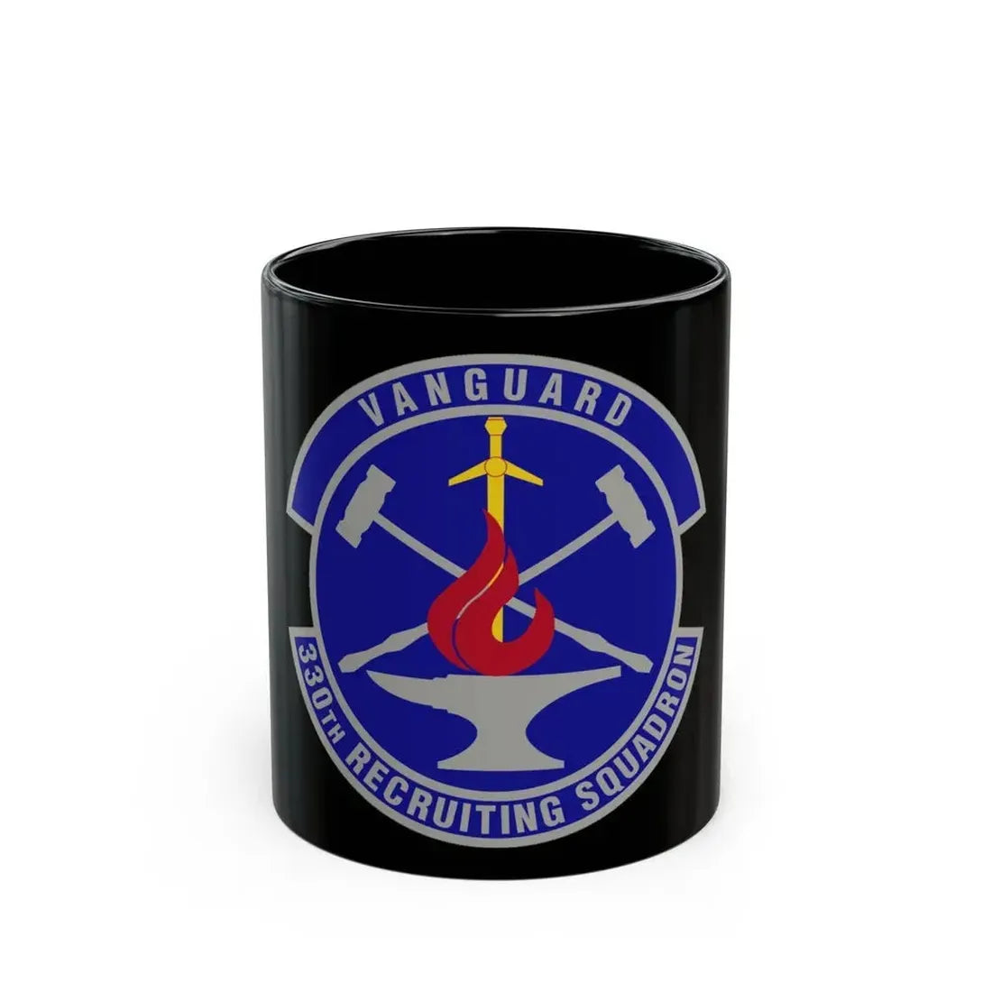 330 Recruiting Squadron AETC (U.S. Air Force) Black Coffee Mug 11oz - Go Mug Yourself