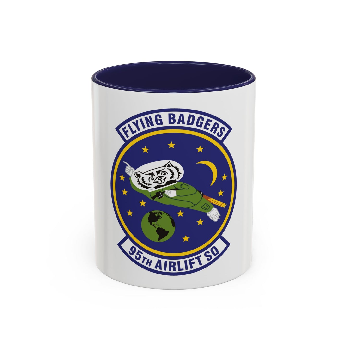 95th Airlift Squadron (U.S. Air Force) Accent Coffee Mug
