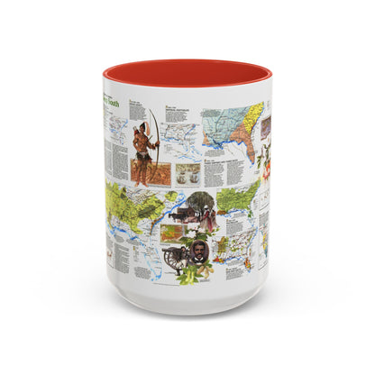 USA - Deep South 2 (1983) (Map) Accent Coffee Mug