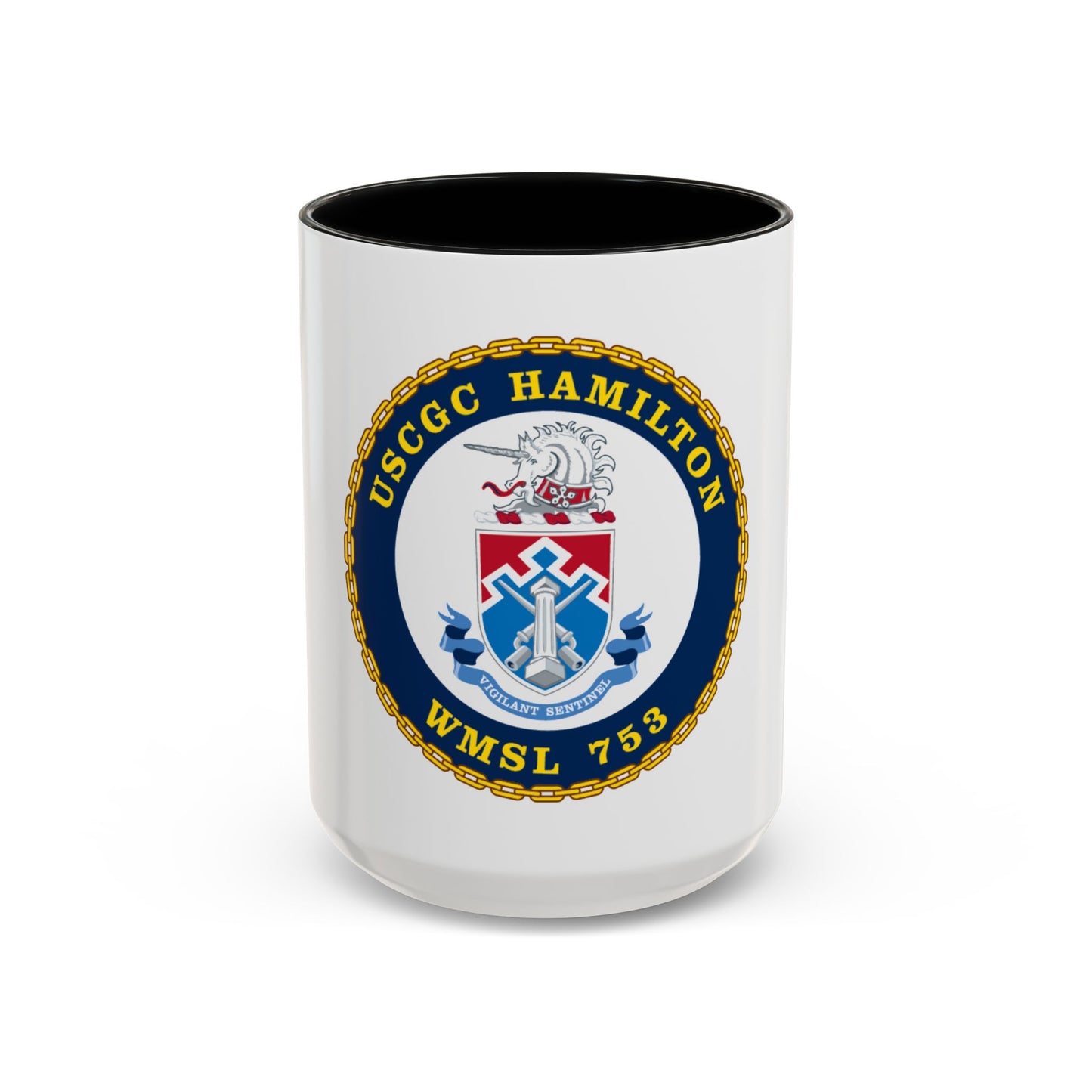 USCGC Hamilton WMSL 753 (U.S. Coast Guard) Accent Coffee Mug