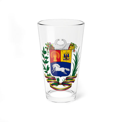 Coat of arms of Venezuela 2 (Venezuela) (Coat of Arms) Pint Glass 16oz