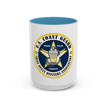 USCG South Texas CPOA (U.S. Coast Guard) Accent Coffee Mug