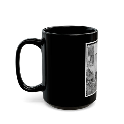 Gettysburg, Pa. John L. Burns, The  Old Hero Of Gettysburg,  With Gun And Crutches (U.S. Civil War) Black Coffee Mug
