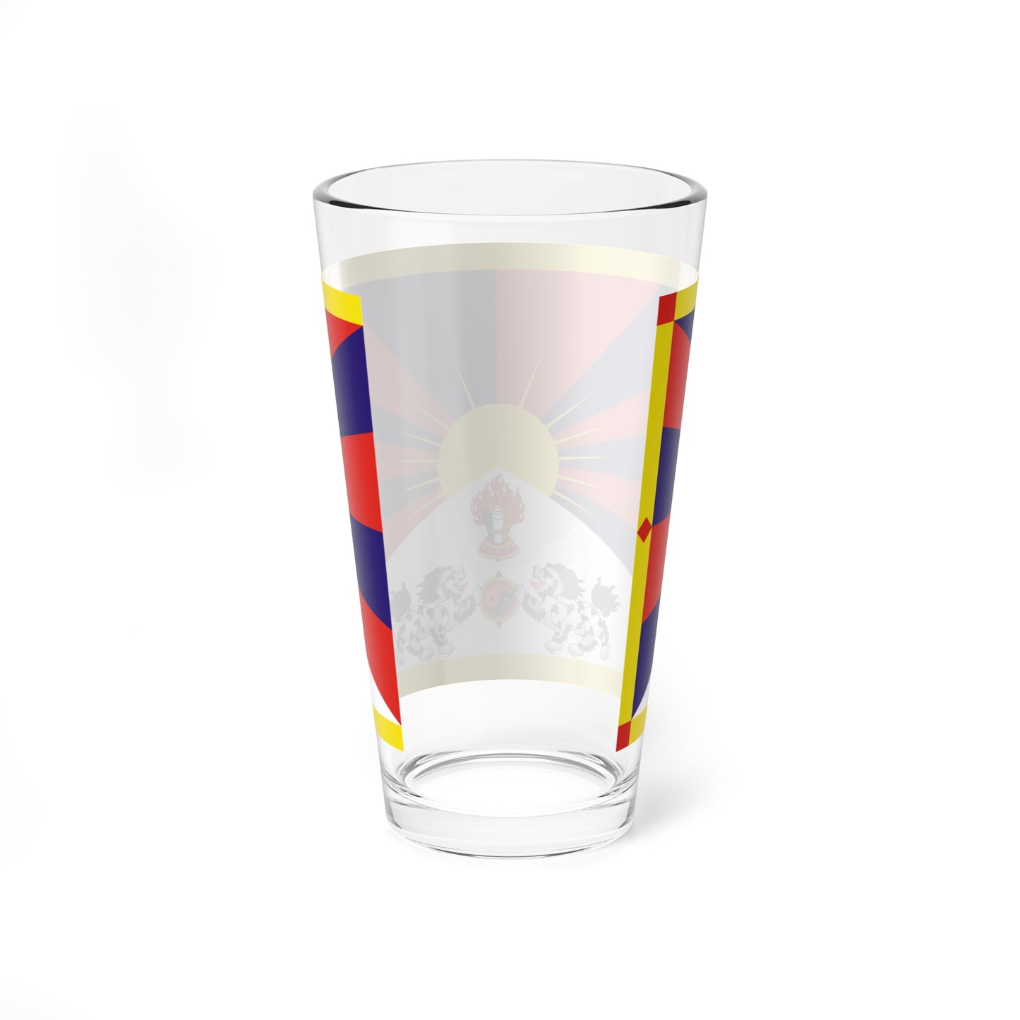 Flag of Tibet 1916-1951 (China) Pint Glass 16oz