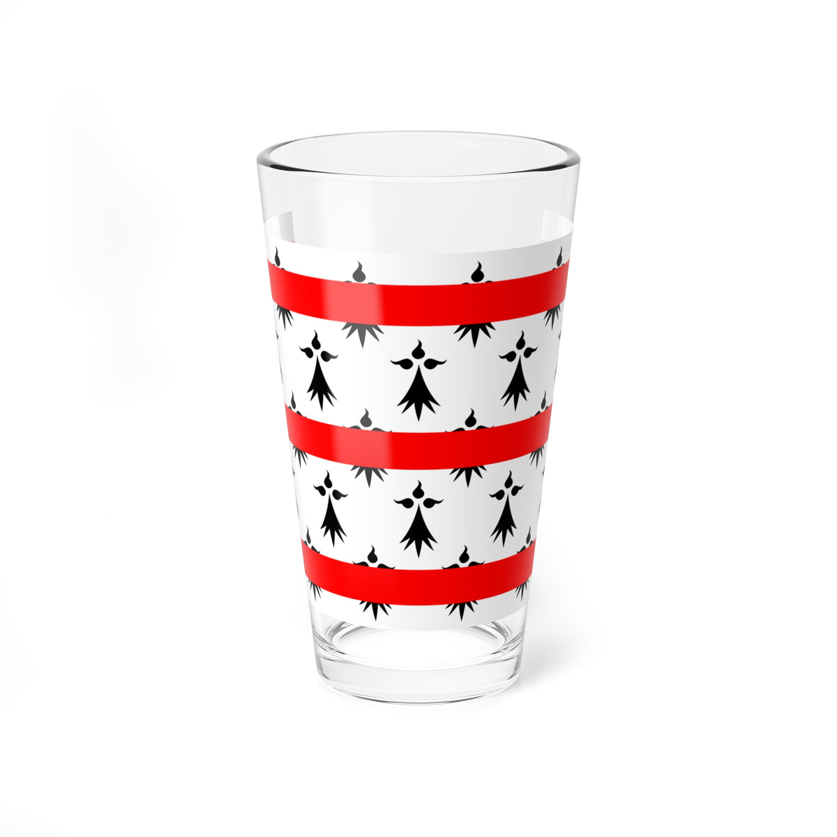 Drapeau de Rostrenen (France) Pint Glass 16oz